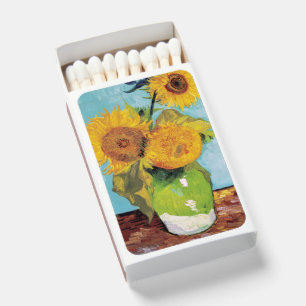 Vincent Van Gogh - Three Sunflowers in a Vase Matchboxes