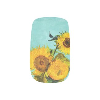 Vincent Van Gogh Three Sunflowers In A Vase Minx Nail Wraps