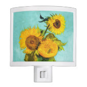 Vincent Van Gogh Three Sunflowers In A Vase Night Light (Front)