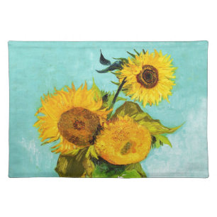 Vincent Van Gogh Three Sunflowers In A Vase Placemat