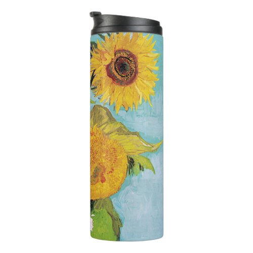 Vincent Van Gogh _ Three Sunflowers in a Vase Thermal Tumbler