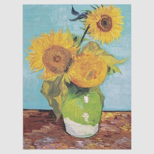 Vincent Van Gogh - Three Sunflowers in a Vase Tissue Paper