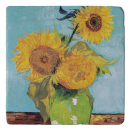Vincent Van Gogh - Three Sunflowers in a Vase Trivet