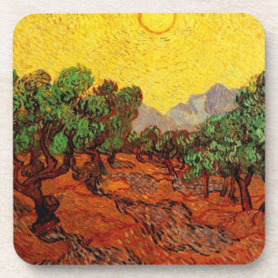 Vincent van Gogh Tree paintings Coaster