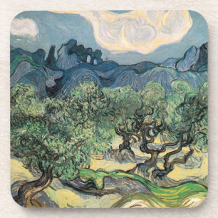 Vincent van Gogh Tree paintings Drink Coaster