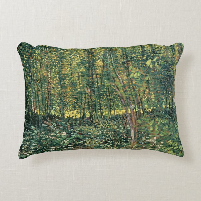 Vincent van Gogh | Trees and Undergrowth, 1887 Accent Pillow (Front)