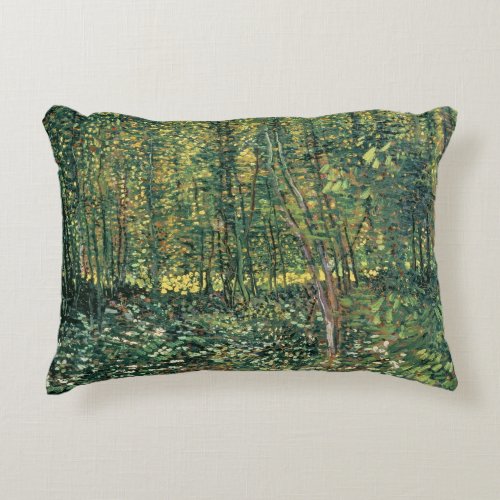 Vincent van Gogh  Trees and Undergrowth 1887 Decorative Pillow