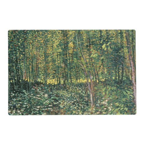 Vincent van Gogh  Trees and Undergrowth 1887 Placemat