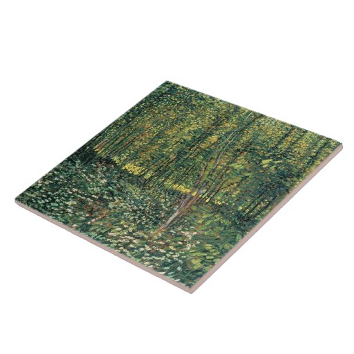 Vincent Van Gogh Trees And Undergrowth Tile Zazzle