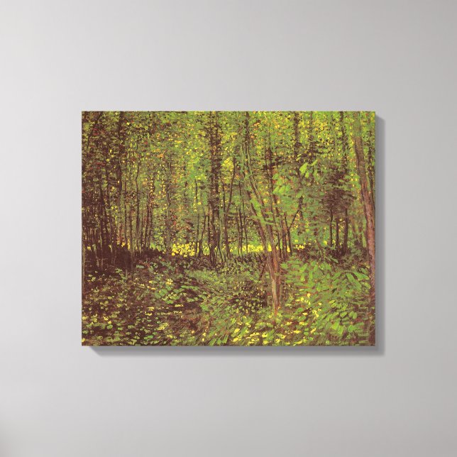 Vincent van Gogh - Trees and Undergrowth Canvas Print (Front)