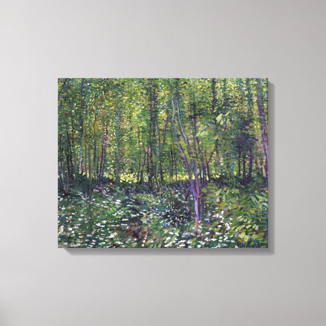 Vincent van Gogh Trees and Undergrowth Canvas Print (Front)
