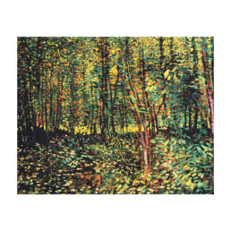 Vincent Van Gogh - Trees And Undergrowth Fine Art Canvas Print