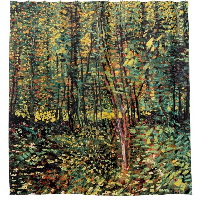 Vincent Van Gogh - Trees And Undergrowth Fine Art Shower Curtain (Front)