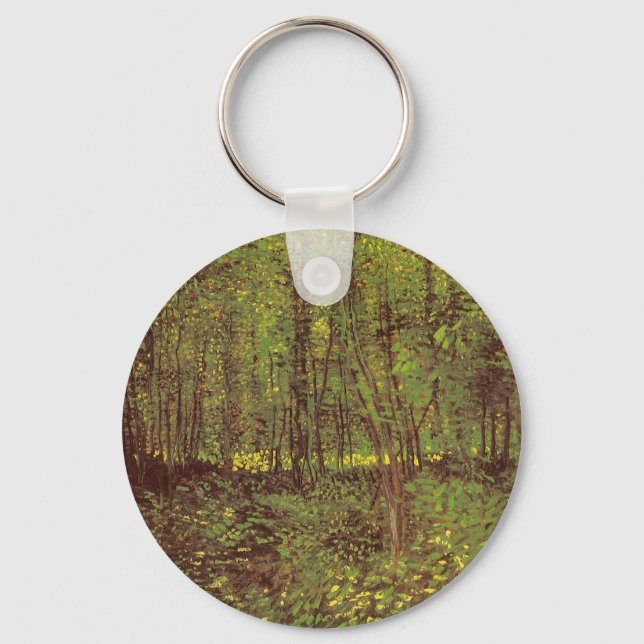 Vincent van Gogh - Trees and Undergrowth Keychain (Front)