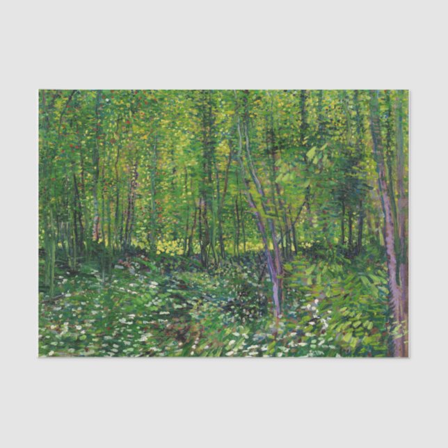 Vincent Van Gogh Trees And Undergrowth Tissue Paper (Front)