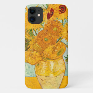 Vincent Van Gogh Twelve Sunflowers In a Vase Art iPhone 11 Case