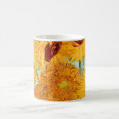 Vincent Van Gogh Twelve Sunflowers In a Vase Art Coffee Mug (Center)