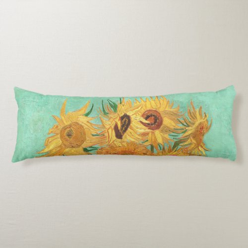 Vincent Van Gogh Twelve Sunflowers In A Vase Body Pillow