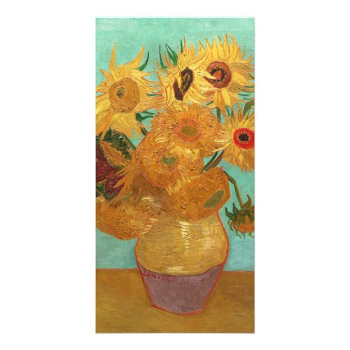 Vincent Van Gogh Twelve Sunflowers In A Vase Card