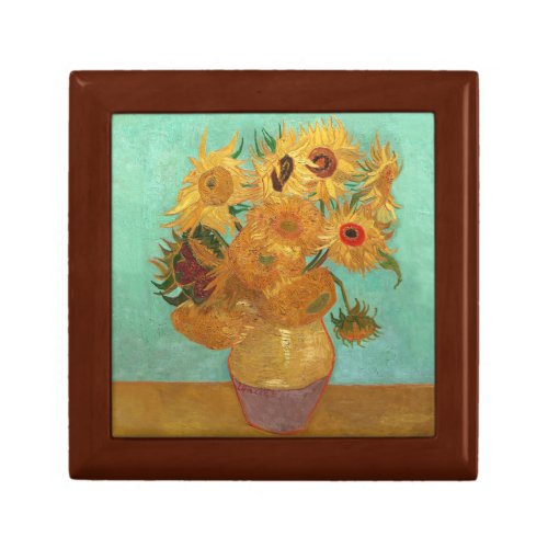 Vincent Van Gogh Twelve Sunflowers In A Vase Jewelry Box