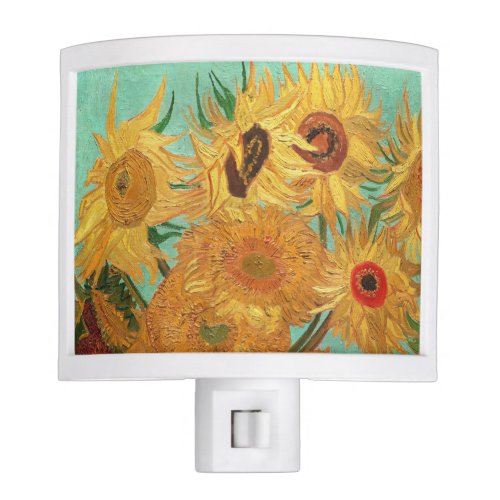 Vincent Van Gogh Twelve Sunflowers In A Vase Night Light