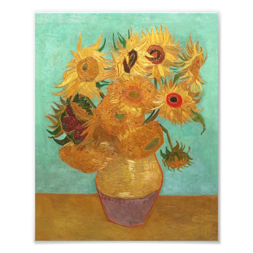 Vincent Van Gogh Twelve Sunflowers In A Vase Photo Print