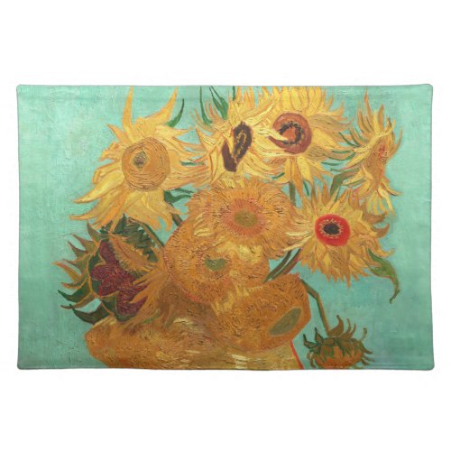 Vincent Van Gogh Twelve Sunflowers In A Vase Placemat