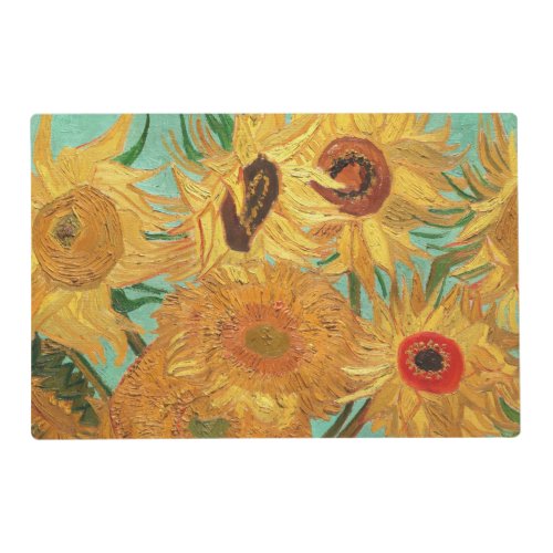 Vincent Van Gogh Twelve Sunflowers In A Vase Placemat