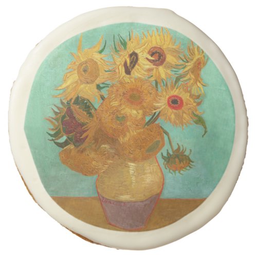 Vincent Van Gogh Twelve Sunflowers In A Vase Sugar Cookie