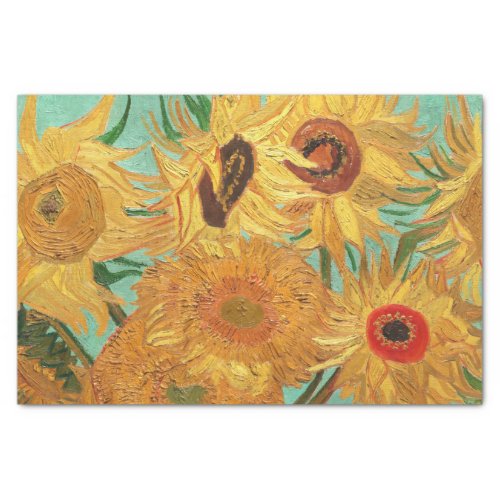 Vincent Van Gogh Twelve Sunflowers In A Vase Tissue Paper