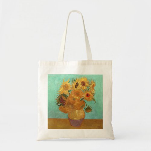 Vincent Van Gogh Twelve Sunflowers In A Vase Tote Bag