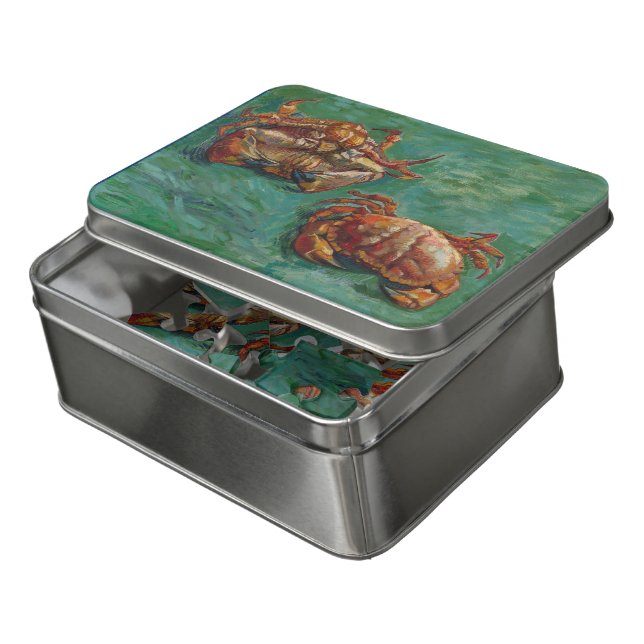 Vincent Van Gogh, Two Crabs Jigsaw Puzzle (Lid Open)