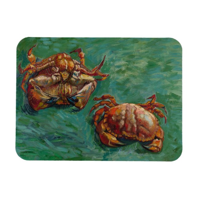 Vincent Van Gogh, Two Crabs Magnet (Horizontal)