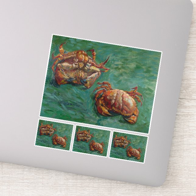 Vincent Van Gogh, Two Crabs Sticker (Detail)