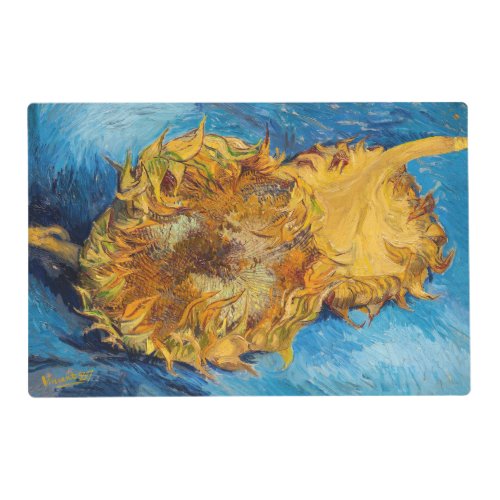 Vincent van Gogh _ Two Cut Sunflowers Placemat