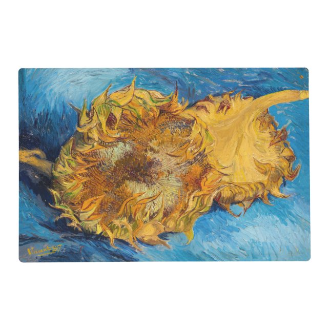 Vincent van Gogh - Two Cut Sunflowers Placemat (Front)