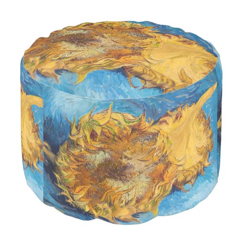 Vincent van Gogh _ Two Cut Sunflowers Pouf