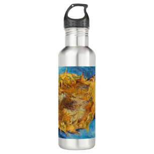Vincent van Gogh - Two Cut Sunflowers Stainless Steel Water Bottle