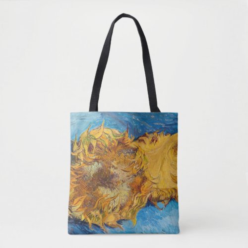 Vincent van Gogh _ Two Cut Sunflowers Tote Bag