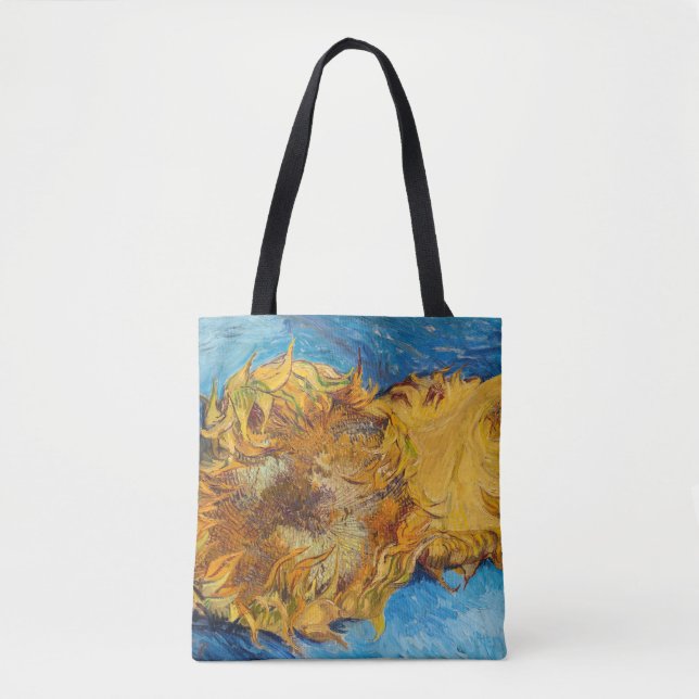 Vincent van Gogh - Two Cut Sunflowers Tote Bag (Front)