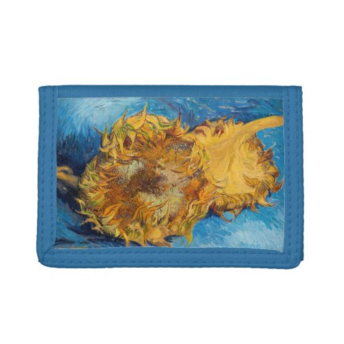 Vincent van Gogh _ Two Cut Sunflowers Trifold Wallet