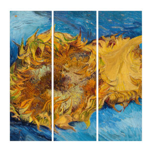 Vincent van Gogh - Two Cut Sunflowers Triptych