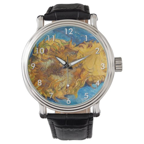 Vincent van Gogh _ Two Cut Sunflowers Watch