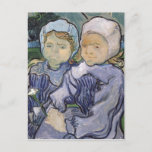 Vincent van Gogh | Two Little Girls, 1890 Postcard<br><div class="desc">Two Little Girls,  1890 | by Vincent van Gogh | Art Location: Musee d'Orsay,  Paris,  France | Dutch Artist | Image Collection Number: XIR33771</div>