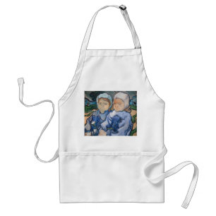 Vincent van Gogh - Two Little Girls Adult Apron
