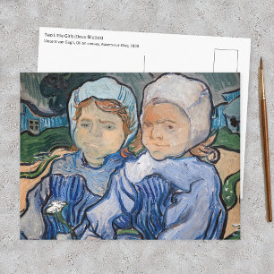 Vincent van Gogh - Two Little Girls Postcard