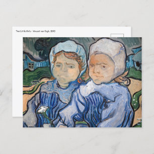 Vincent van Gogh - Two Little Girls Postcard