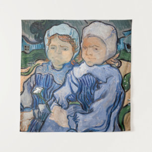 Vincent van Gogh - Two Little Girls Tapestry