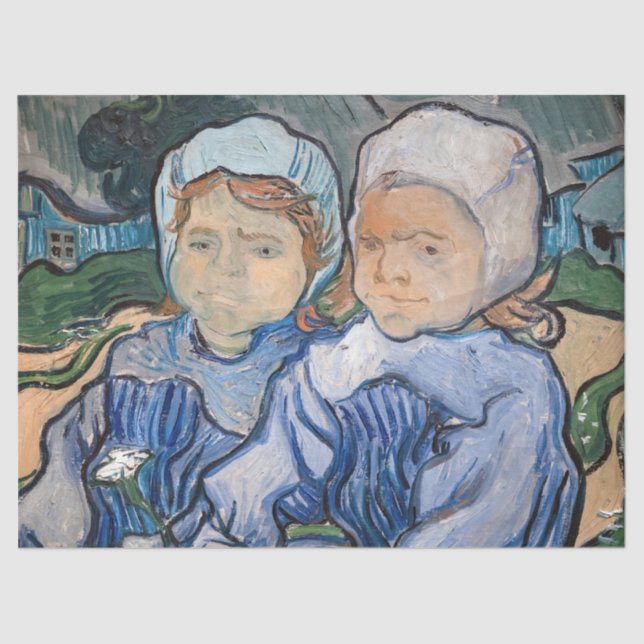 Vincent van Gogh - Two Little Girls Tissue Paper (Front)