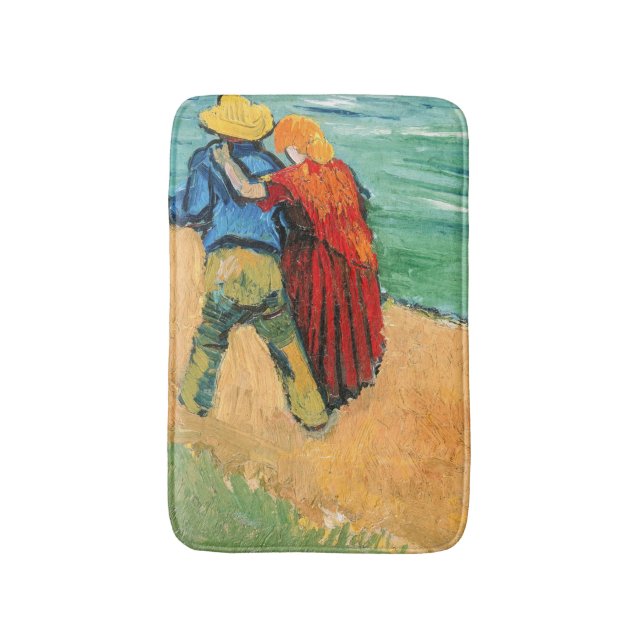 Vincent van Gogh - Two Lovers Bath Mat (Front Vertical)
